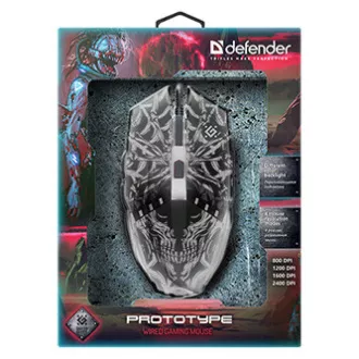 Mouse cu fir Defender Prototype GM-670L, negru, 2400 DPI