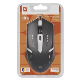 Mouse cu fir Defender Hit MB-601, negru, 1200 DPI Mouse cu fir Defender Hit MB-601, negru, 1200 DPI