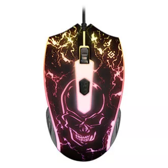 Mouse cu fir, Defender Overmatch GM-069, negru, optic, 2400 DPI, REDUCERE