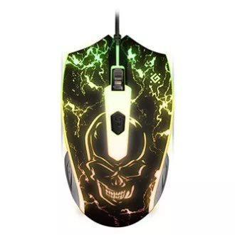 Mouse cu fir, Defender Overmatch GM-069, negru, optic, 2400 DPI, REDUCERE