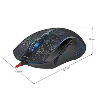 Mouse cu fir Defender OverLord GM-890, negru, 3200 DPI