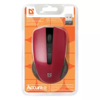 Mouse wireless Defender Accura MM-935, roșu, 1600 DPI