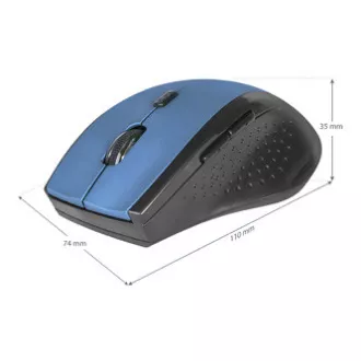 Mouse wireless Defender Accura MM-365, negru-albastru, 1600DPI