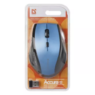 Mouse wireless Defender Accura MM-365, negru-albastru, 1600DPI
