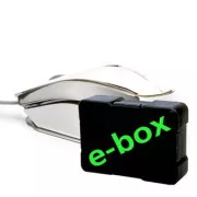 Mouse cu fir E-blue MOOD, argintiu, 2400 DPI, e-box