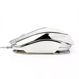 Mouse cu fir E-blue MOOD, argintiu, 2400 DPI, e-box