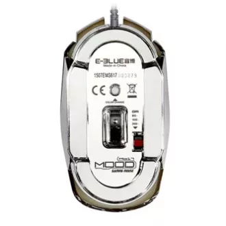 Mouse cu fir E-blue MOOD, argintiu, 2400 DPI, e-box