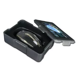 Mouse cu fir E-blue MOOD, argintiu, 2400 DPI, e-box