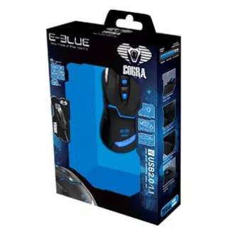 Mouse cu fir E-blue Cobra 622, negru, 1600DPI, REDUCERE