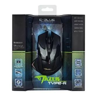 Mouse cu fir E-blue Mazer R, negru, 2400 DPI