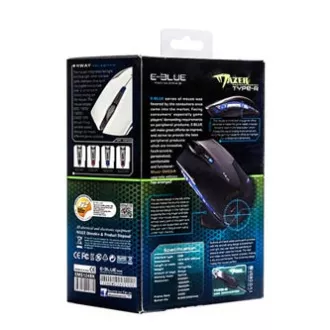 Mouse cu fir E-blue Mazer R, negru, 2400 DPI