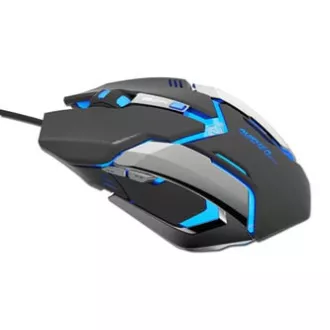 Mouse cu fir E-blue Auroza Gaming, negru, 4000DPI