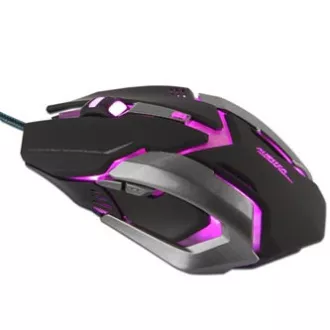Mouse cu fir E-blue Auroza Gaming, negru, 4000DPI