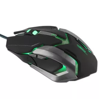 Mouse cu fir E-blue Auroza Gaming, negru, 4000DPI