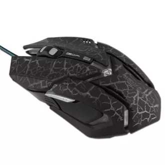 Mouse cu fir E-blue Auroza Gaming, negru, 4000DPI, e-box