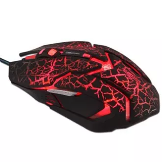 Mouse cu fir E-blue Auroza Gaming, negru, 4000DPI