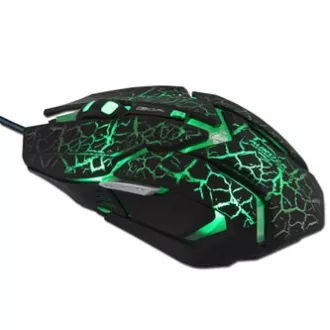 Mouse cu fir E-blue Auroza Gaming, negru, 4000DPI