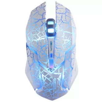 Mouse cu fir E-blue Auroza Gaming, alb, 4000DPI, e-box