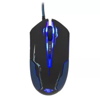Mouse cu fir E-blue Auroza, negru, 3500 DPI