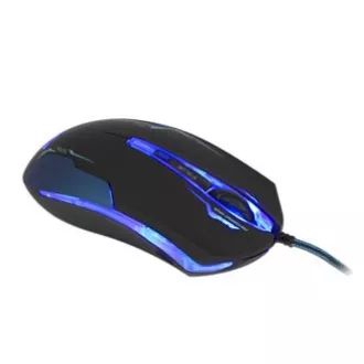 Mouse cu fir E-blue Auroza, negru, 3500 DPI