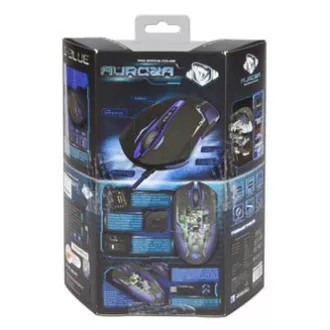 Mouse cu fir E-blue Auroza, negru, 3500 DPI