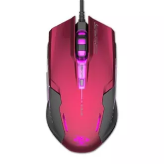 Mouse cu fir E-blue Auroza G, roșu, 3000DPI