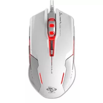 Mouse cu fir E-blue Auroza G, alb, 3000DPI, LA REDUCERE