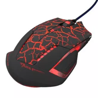 Mouse cu fir E-blue Mazer Pro, negru-roșu, 2500DPI, e-box