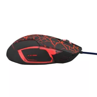 Mouse cu fir E-blue Mazer Pro, negru-roșu, 2500DPI, e-box