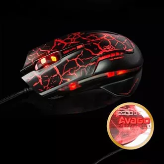 Mouse cu fir E-blue Mazer Pro, negru-roșu, 2500DPI, e-box