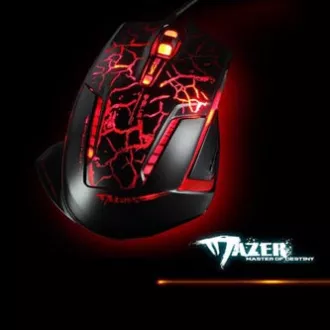 Mouse cu fir E-blue Mazer Pro, negru-roșu, 2500DPI, e-box