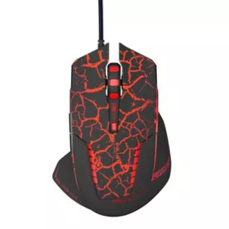 Mouse cu fir E-blue Mazer Pro, negru-roșu, 2500DPI