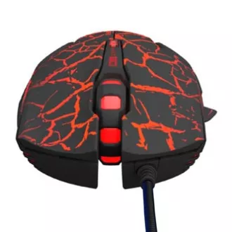 Mouse cu fir E-blue Mazer Pro, negru-roșu, 2500DPI