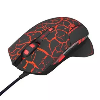 Mouse cu fir E-blue Mazer Pro, negru-roșu, 2500DPI