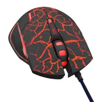 Mouse cu fir E-blue Mazer Pro, negru-roșu, 2500DPI