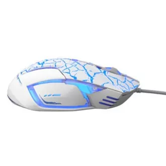 Mouse cu fir E-blue Mazer Pro, alb-albastru, 2500DPI, e-box