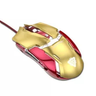 Mouse cu fir E-blue IRON MAN ARMOR EMS610, auriu, 4000DPI