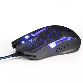 Mouse cu fir E-blue Auroza EMS636 Hexagon, negru, 2500DPI, STOC EPUIZAT Mouse cu fir E-blue Auroza EMS636 Hexagon, negru, 2500DPI, STOC EPUIZAT