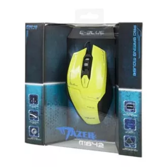 Mouse cu fir E-blue Mazer, verde, 2500DPI, REDUCERE