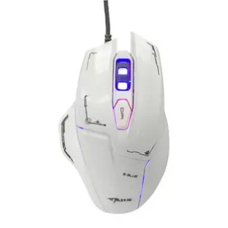 Mouse cu fir E-blue Mazer, alb, 2500 DPI