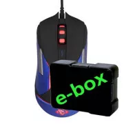 Mouse cu fir E-blue Auroza Gaming V2, negru, 5000DPI, e-box
