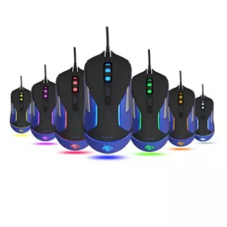 Mouse cu fir E-blue Auroza Gaming V2, negru, 5000DPI, e-box