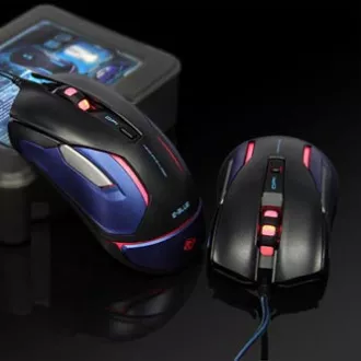 Mouse cu fir E-blue Auroza Gaming V2, negru, 5000DPI, e-box