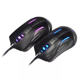 Mouse cu fir E-blue Auroza FPS, negru, 8200 DPI