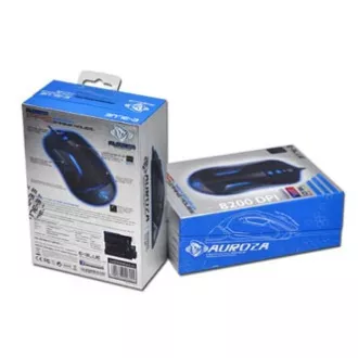 Mouse cu fir E-blue Auroza FPS, negru, 8200 DPI
