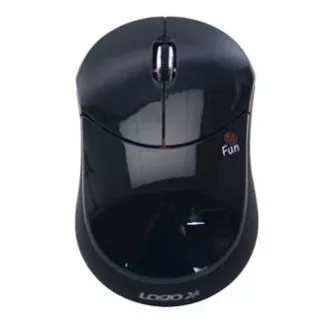 Mouse wireless Logo Fun, negru, 1000DPI Mouse wireless Logo Fun, negru, 1000DPI