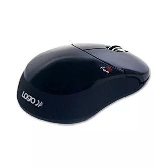 Mouse wireless Logo Fun, negru, 1000DPI Mouse wireless Logo Fun, negru, 1000DPI