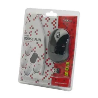 Mouse wireless Logo Fun, negru, 1000DPI Mouse wireless Logo Fun, negru, 1000DPI