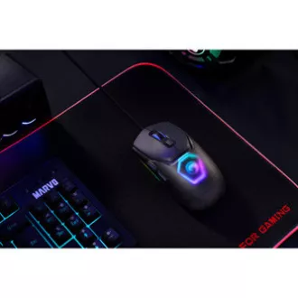 Mouse cu fir Marvo FIT LITE G1, gri, 12000 DPI
