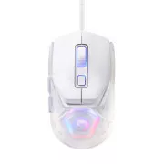 Mouse cu fir Marvo FIT LITE G1, alb, 12000DPI, + CADOU